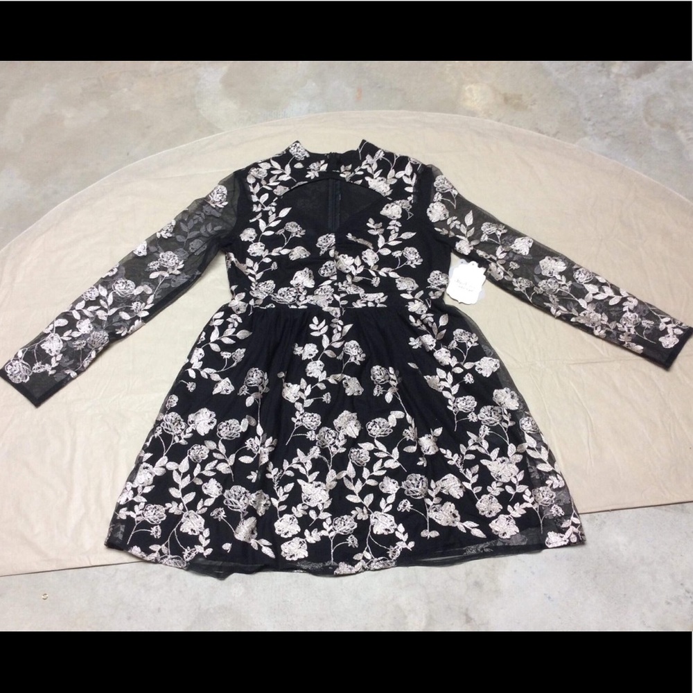 NWT Adorable Choker Dress with Peekaboo bust area